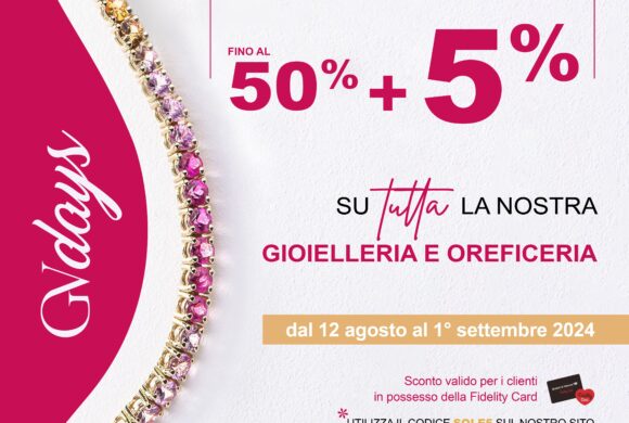 Scopri la nostra Super promo GVdays!